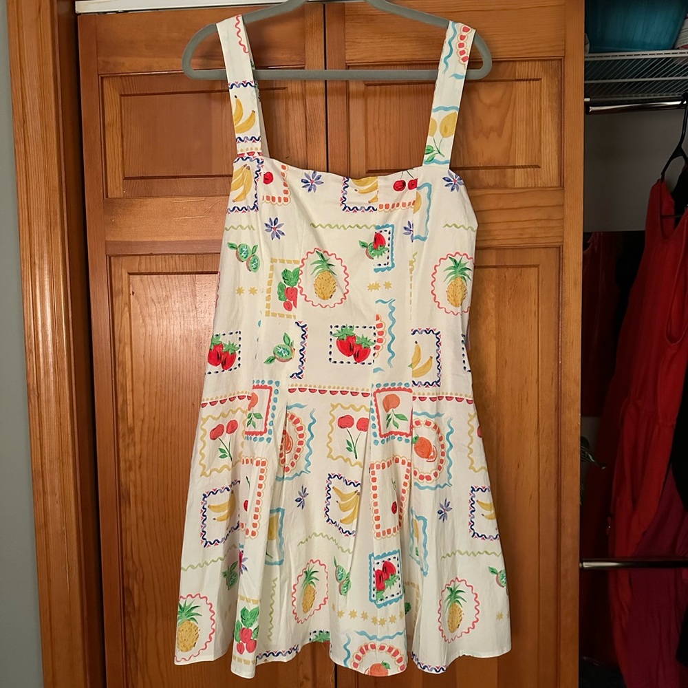 NWT Avec Les Filles Colorful Patterned Mini Dress